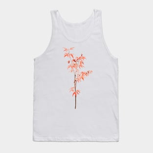 red Japanese dwarf maple tree watercolor Tank Top